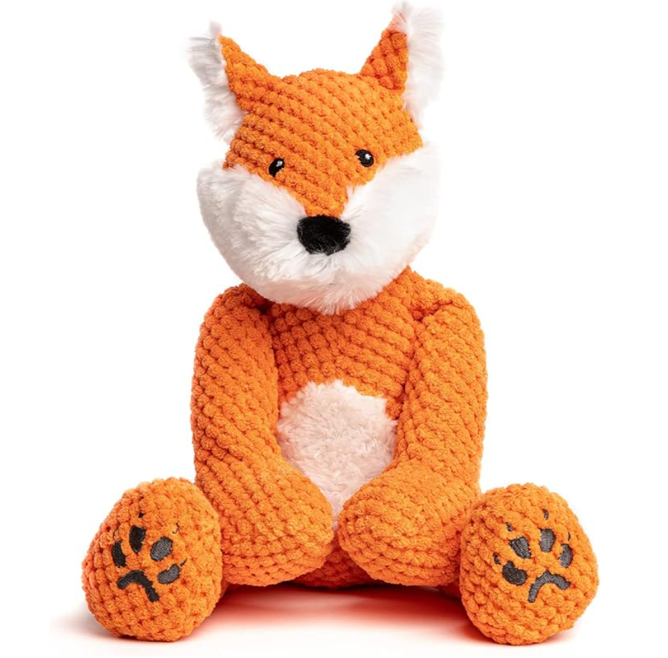 FabDog Floppy Fox Plush Dog Toy