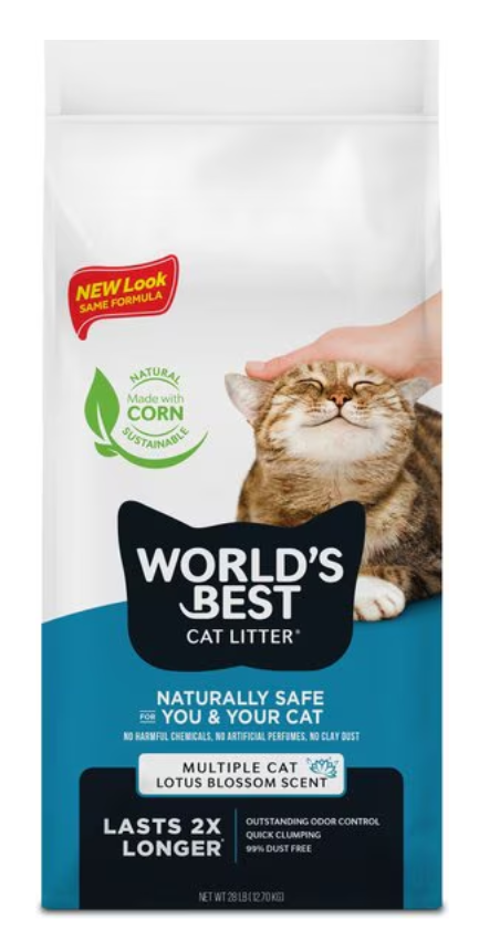 World&#39;s Best Multiple Cat Litter Lotus Blossom Scent 28lb