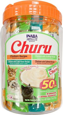50/.5 OZ. CHURU CHICKEN AND SEAFOOD- VARIETY TUB