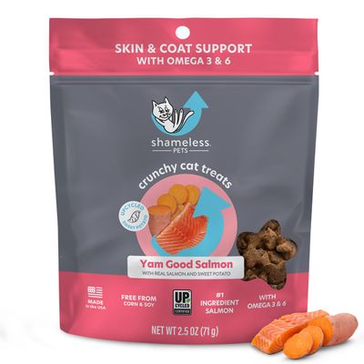 2.5 OZ. YAM GOOD SALMON CRUNCHY CAT TREATS