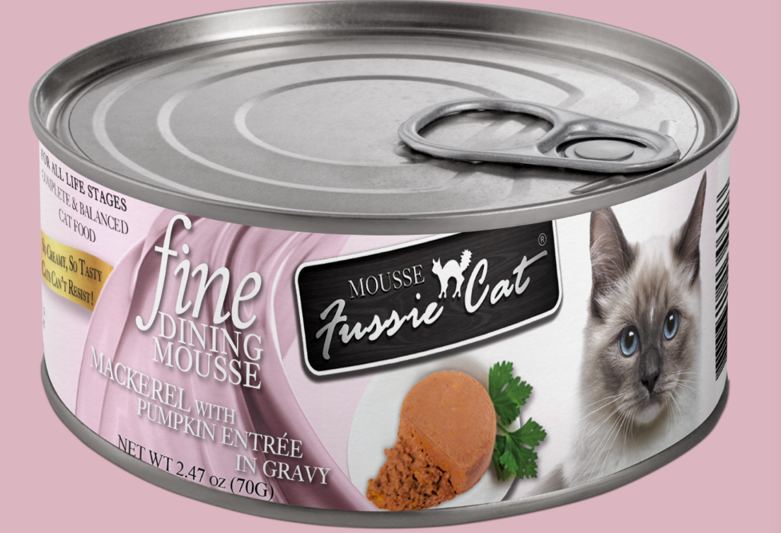 Fussie Cat Fine Dining Mousse Mackeral &amp; Pumpkin 2.47oz
