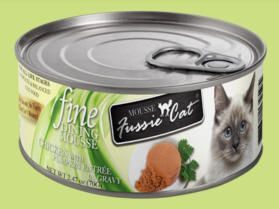 Fussie Cat Fine Dining Mousse Chicken &amp; Pumpkin 2.47oz