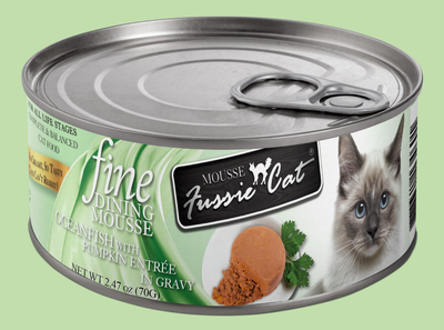 Fussie Cat Fine Dining Mousse Oceanfish &amp; Pumpkin 2.47oz