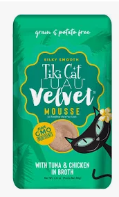 Tiki Cat Mousse Pouch Tuna &amp; Chicken 2.8oz