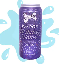 Lazy Dog pup Pop Birthday Water Vanilla Cake Flavor