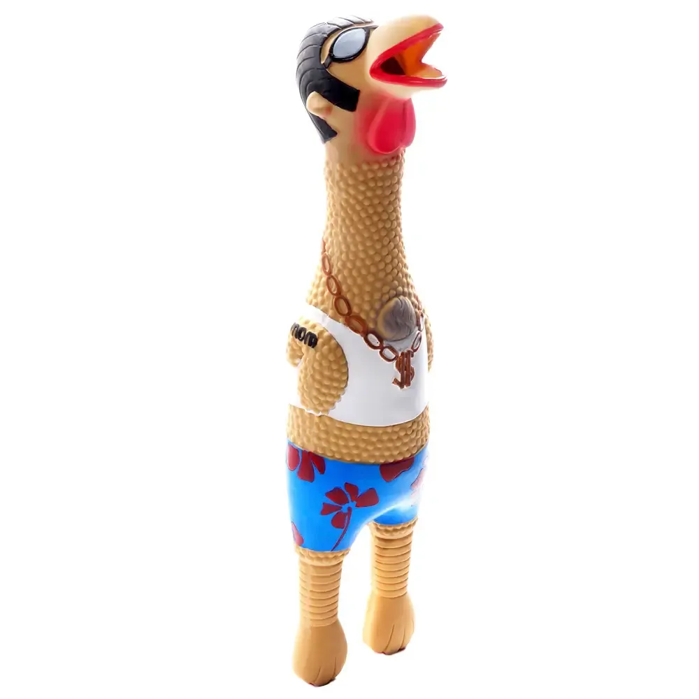 Outward Hound Squawkers Latex Rubber Earl Chicken Large