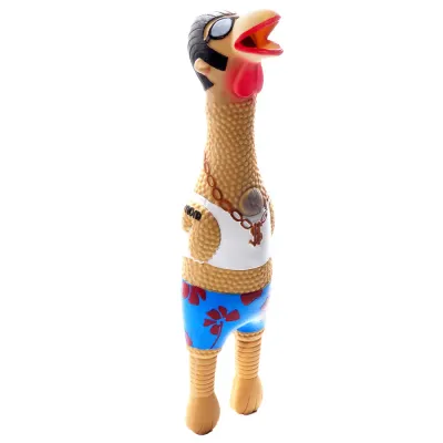 Outward Hound Squawkers Latex Rubber Earl Chicken Large