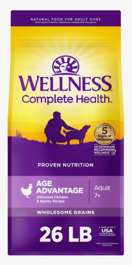 Wellness Dog Complete Health Age Advantage 26lbs