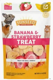 Sunseed Banana &amp; Strawberry Treat