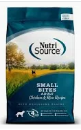 Nutrisource Small Bites Chicken &amp; Rice 12 lb