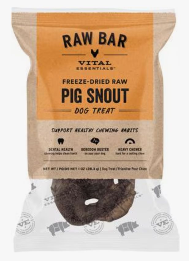 Vital Essentials Freeze-Dried PIG SNOUTS 1oz