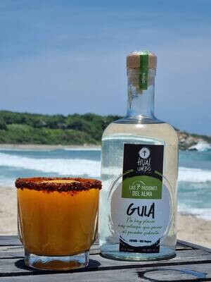 Gula: Espadín, Mezcal Prenium Artesanal.