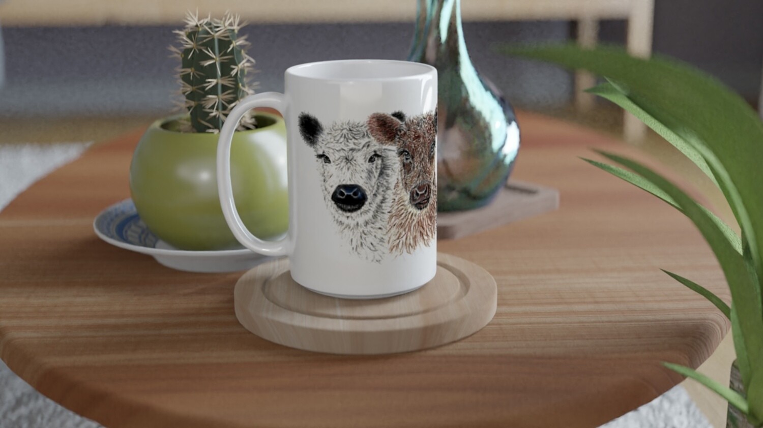 Ceramic Mug - 4 Colour  Galloway Calves