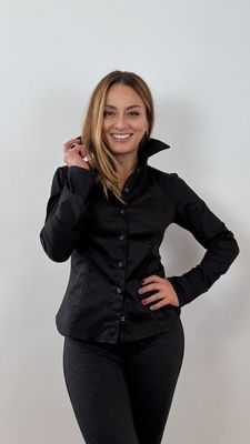 CAMISA POPELINA NEGRO