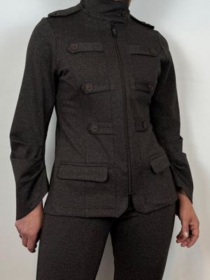 CHAQUETA HUELLA CAFE