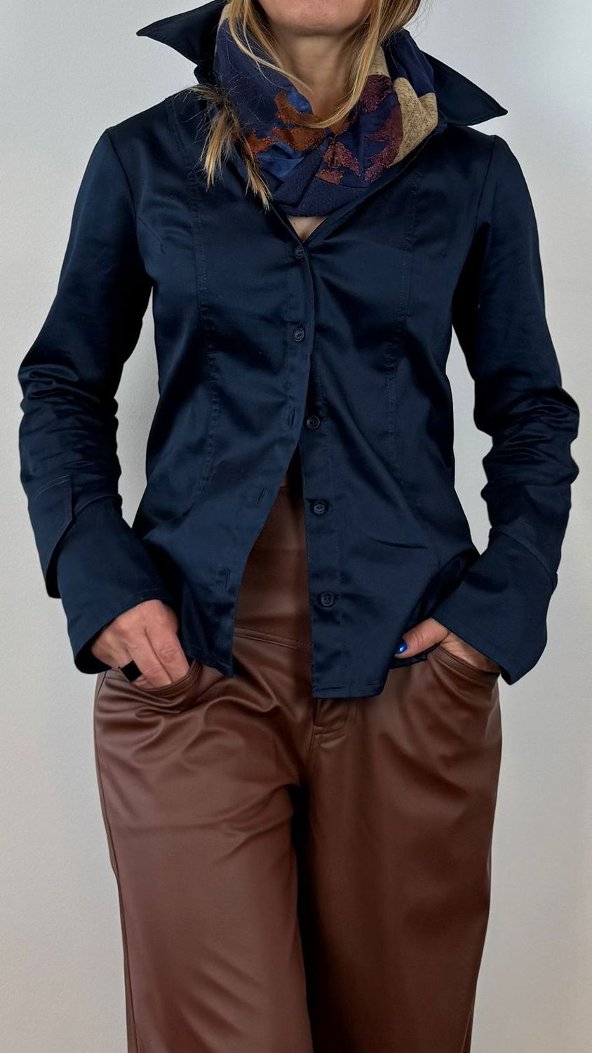 CAMISA POPELINA AZUL