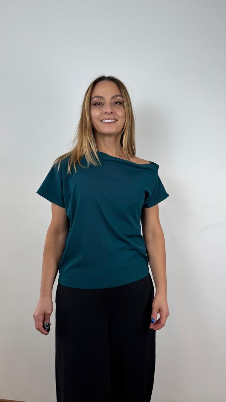 BLUSA MAGIA AZUL PETROLEO