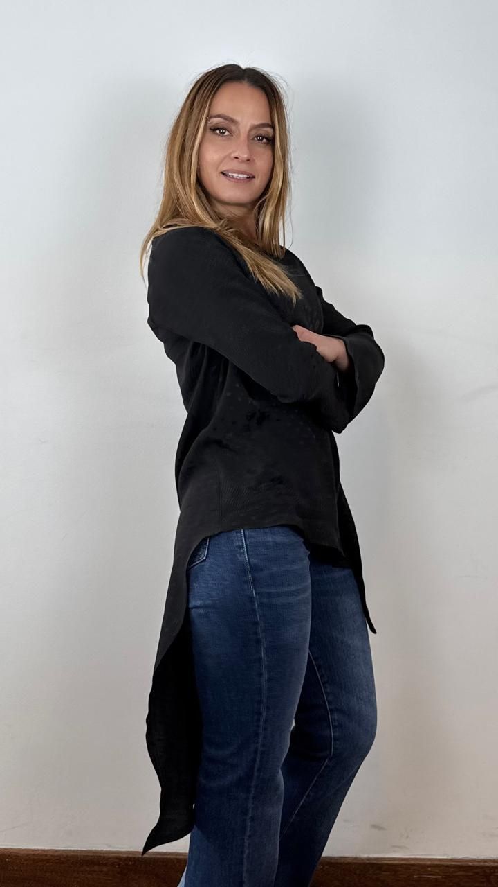 BLUSA PERLA NEGRO
