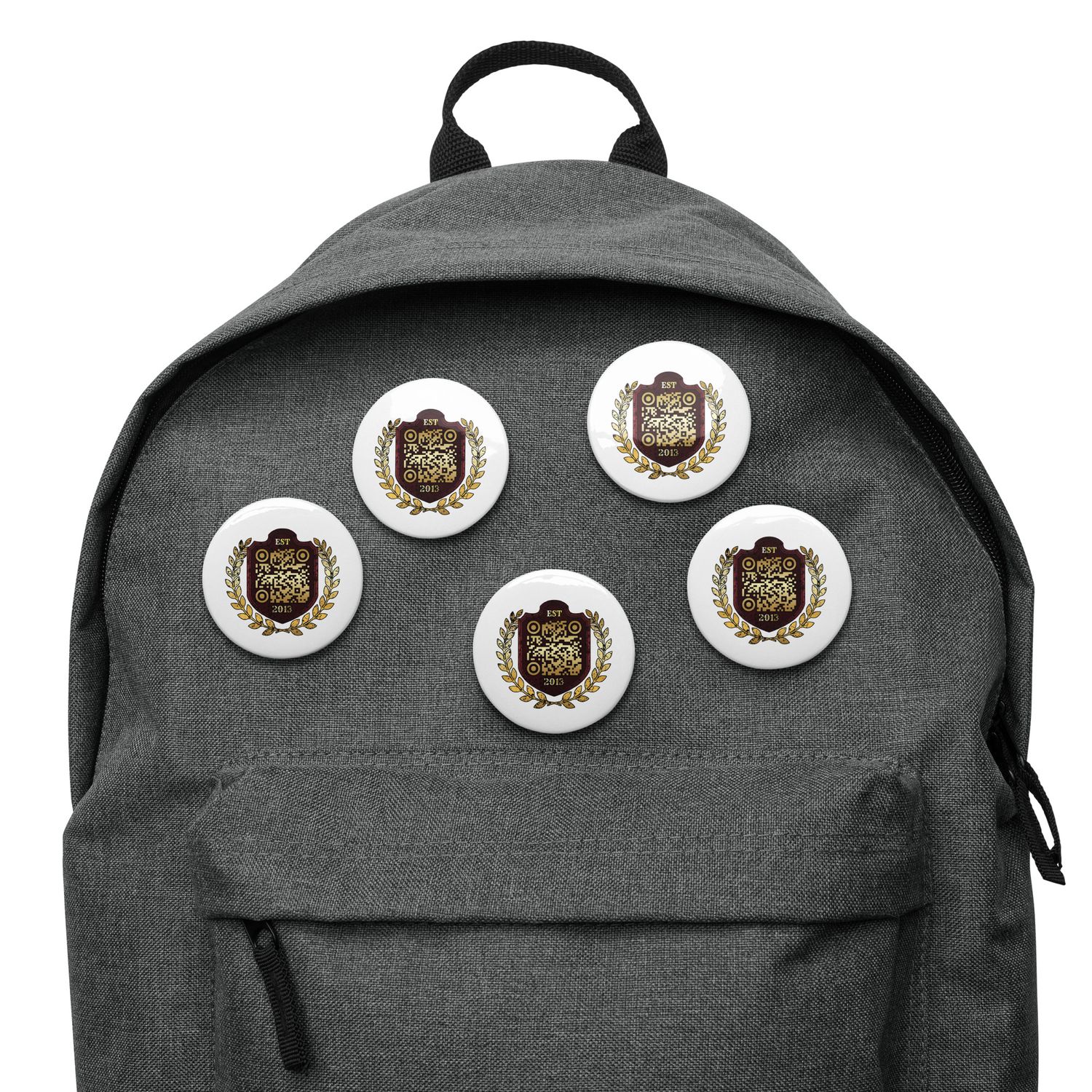 Set of pin buttons
