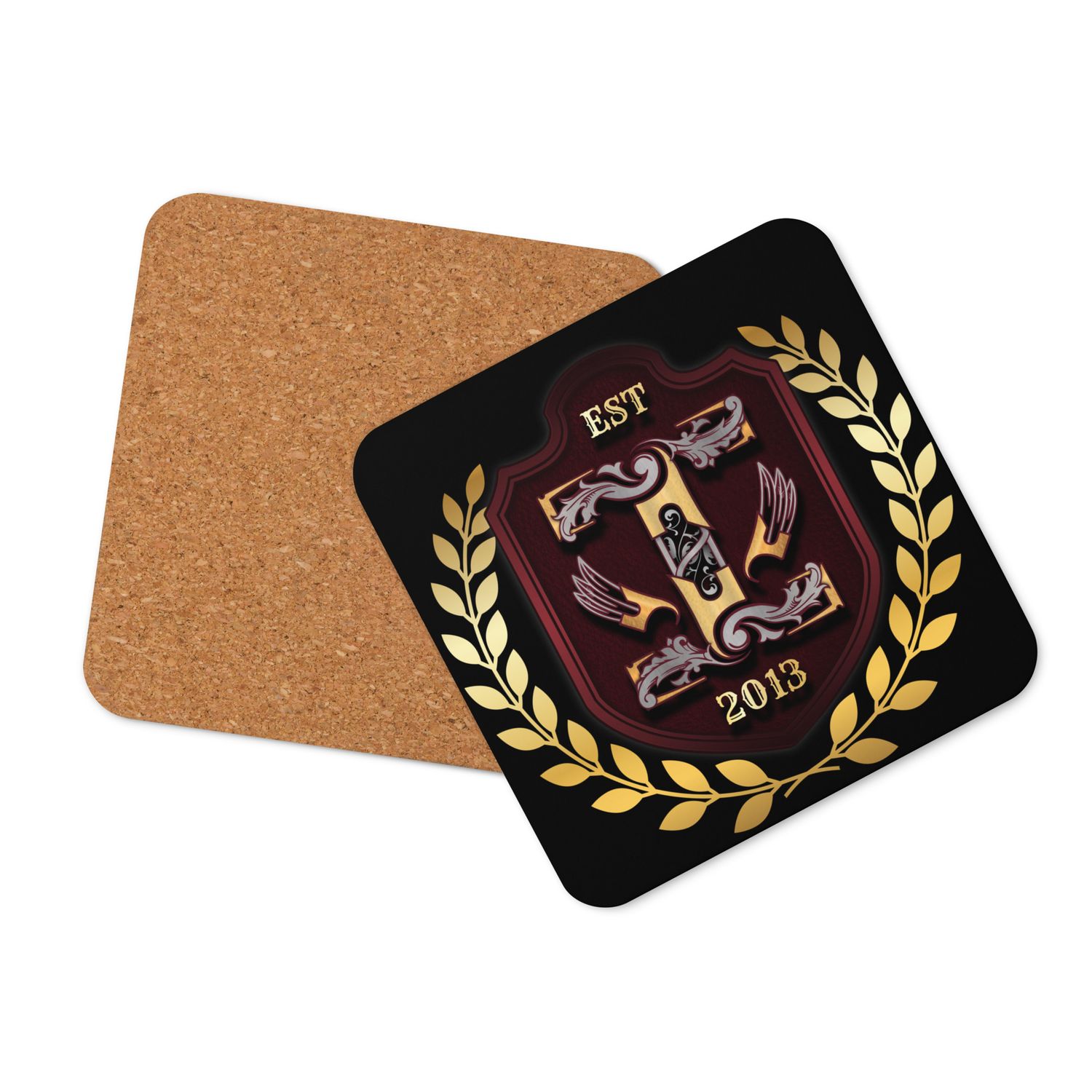 Cork-back coaster