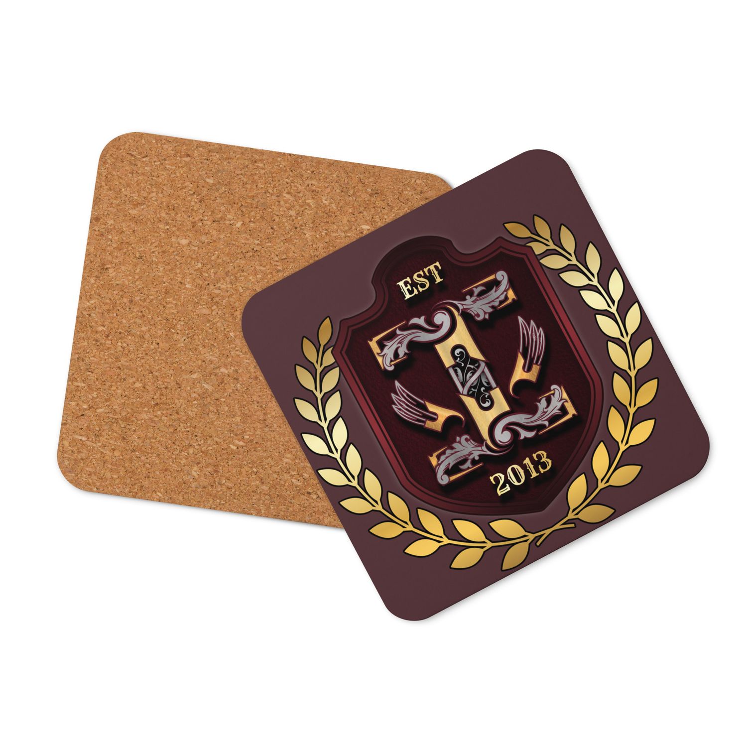 Cork-back coaster