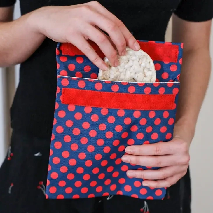 Yumbox Snack &amp; Sándwich Bag, Snack &amp; Sándwich Bag: Polka Dots