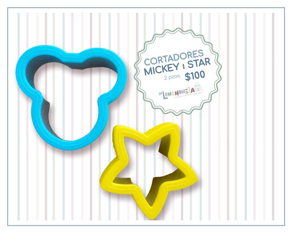 Cortador Mickey y Estrella