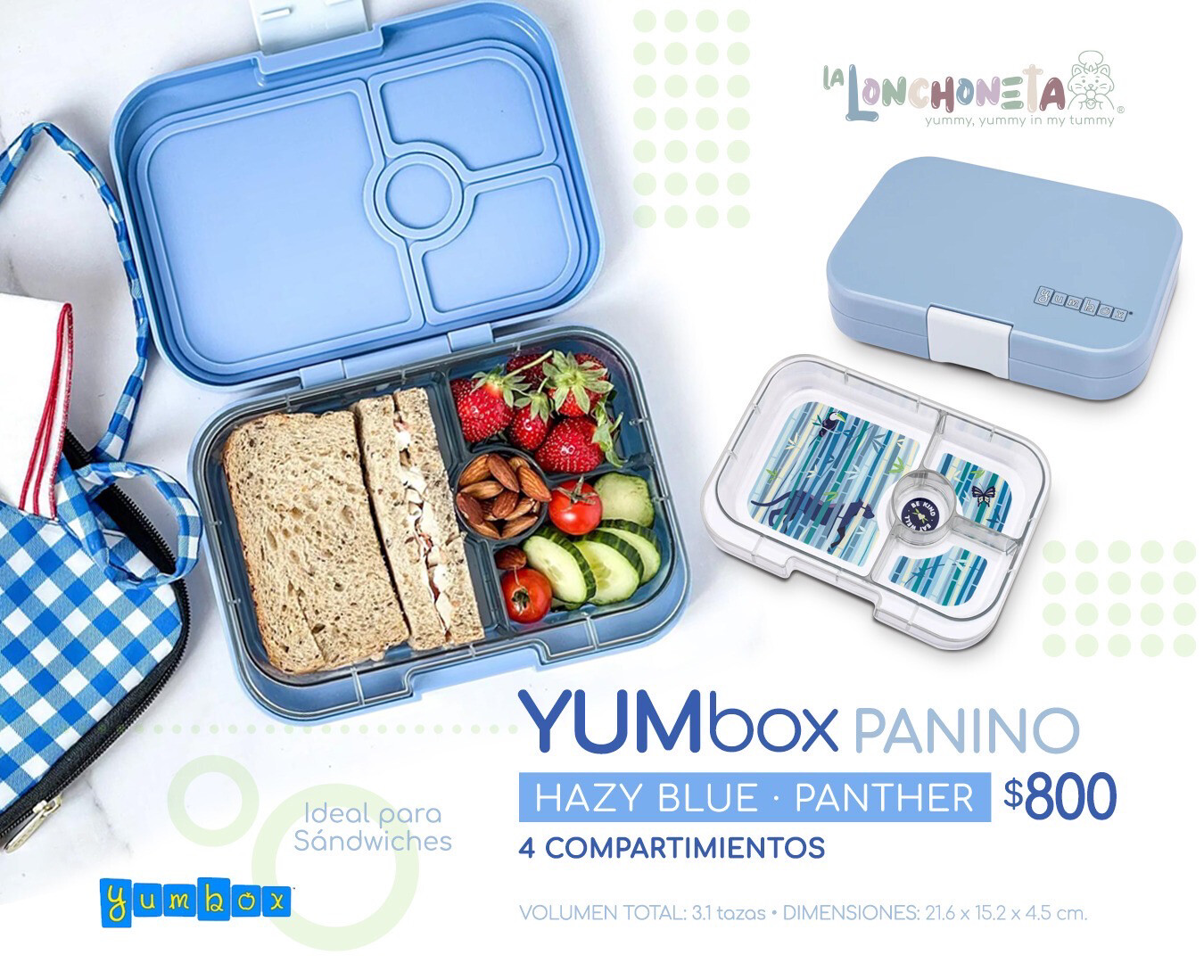 Yumbox Panino Hazy Blue