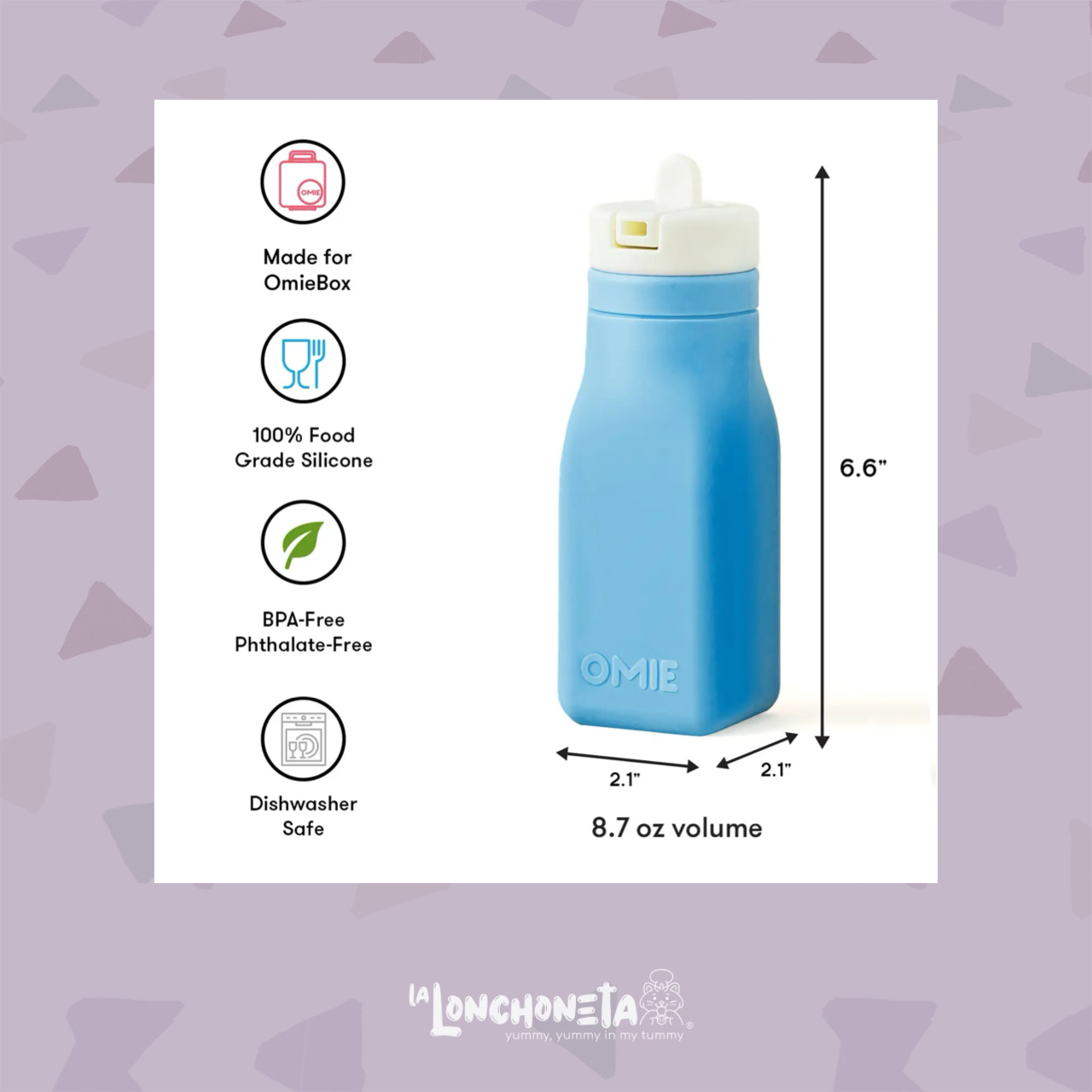 Omie bottle, COLORES: AZUL