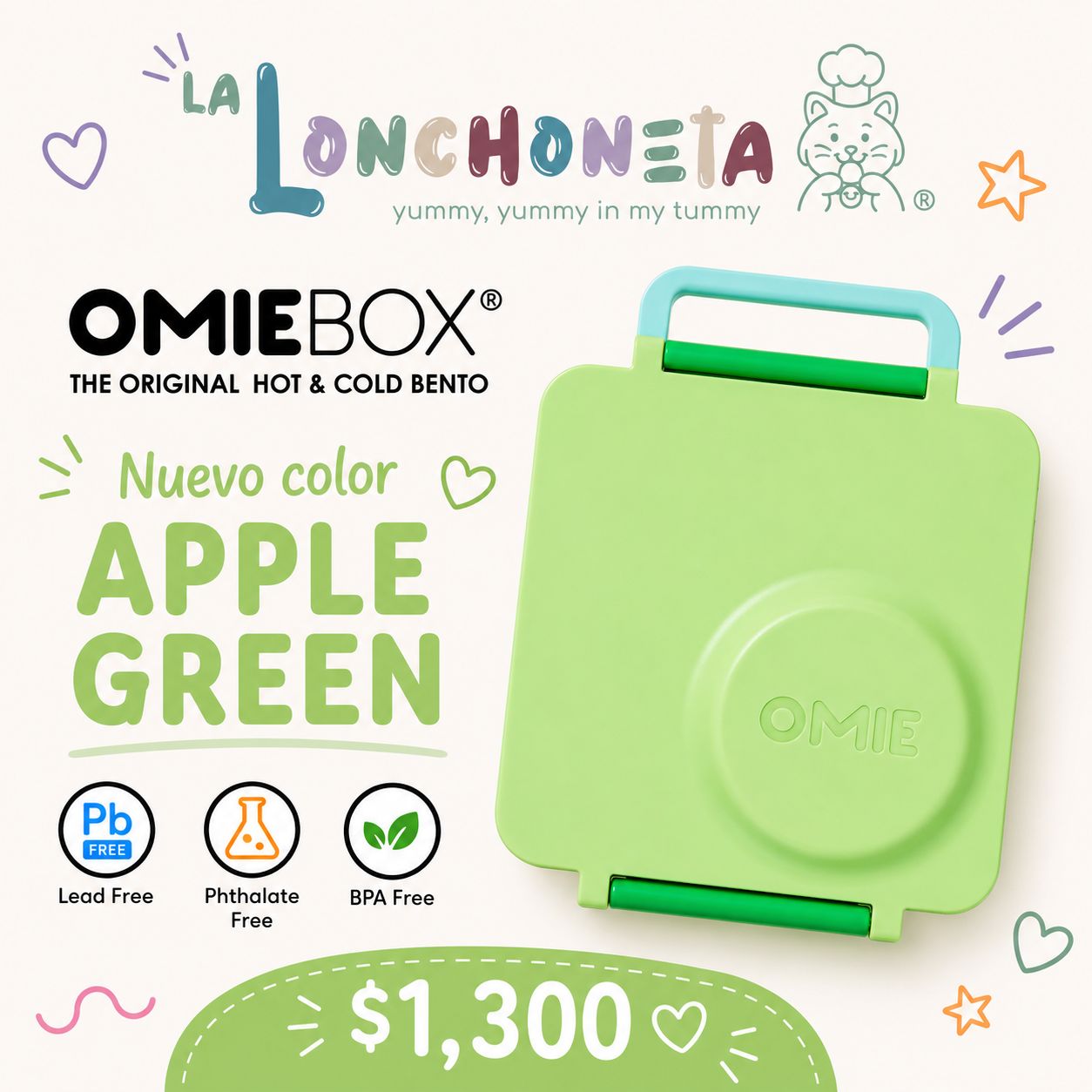 Omiebox Apple Green