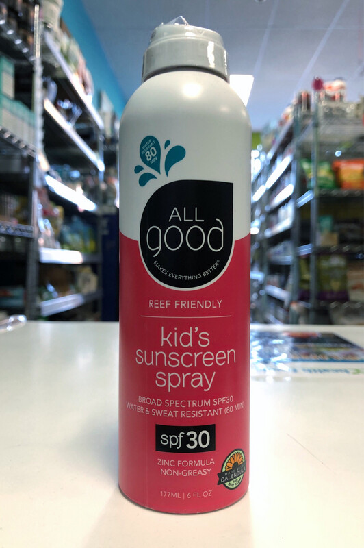 ALL GOOD KIDS SUNSCREEN SPRAY SPF30 6OZ 852570006551