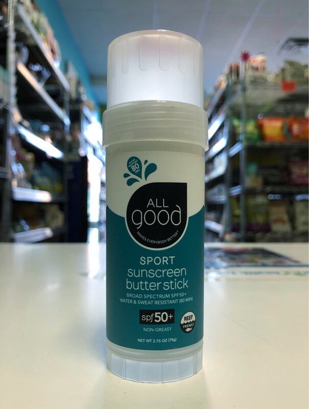ALL GOOD SPORT SUNSCREEN BUTTER STICK SPF50+ 2.75OZ 852570006506
