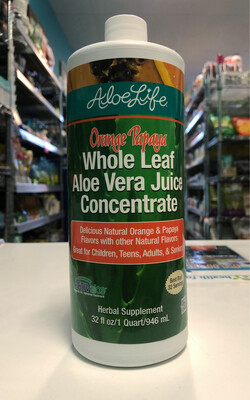 ALOE LIFE ORANGE PAPAYA QUART  795922363639
