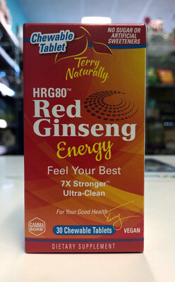 TERRY NATURALLY RED GINSENG 30CHEW 367703122133