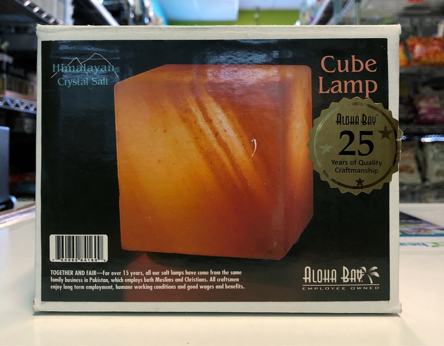 ALOHA BAY SALT CUBE LAMP 760860841600