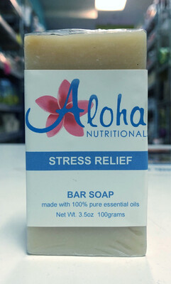 ALOHA NUTRITIONALS STRESS RELIEF BAR SOAP 3.5OZ 045635964631