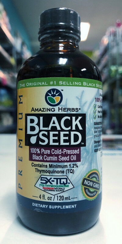 AMAZING HERBS BLACK SEED OIL 4OZ FQ0009 665231120042