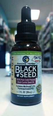 AMAZING HERBS BLACK SEED OIL 1OZ FQ0008 665231120011