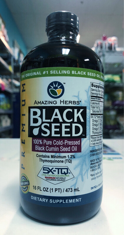 AMAZING HERBS BLACK SEED OIL 16OZ FQ0011 665231120165