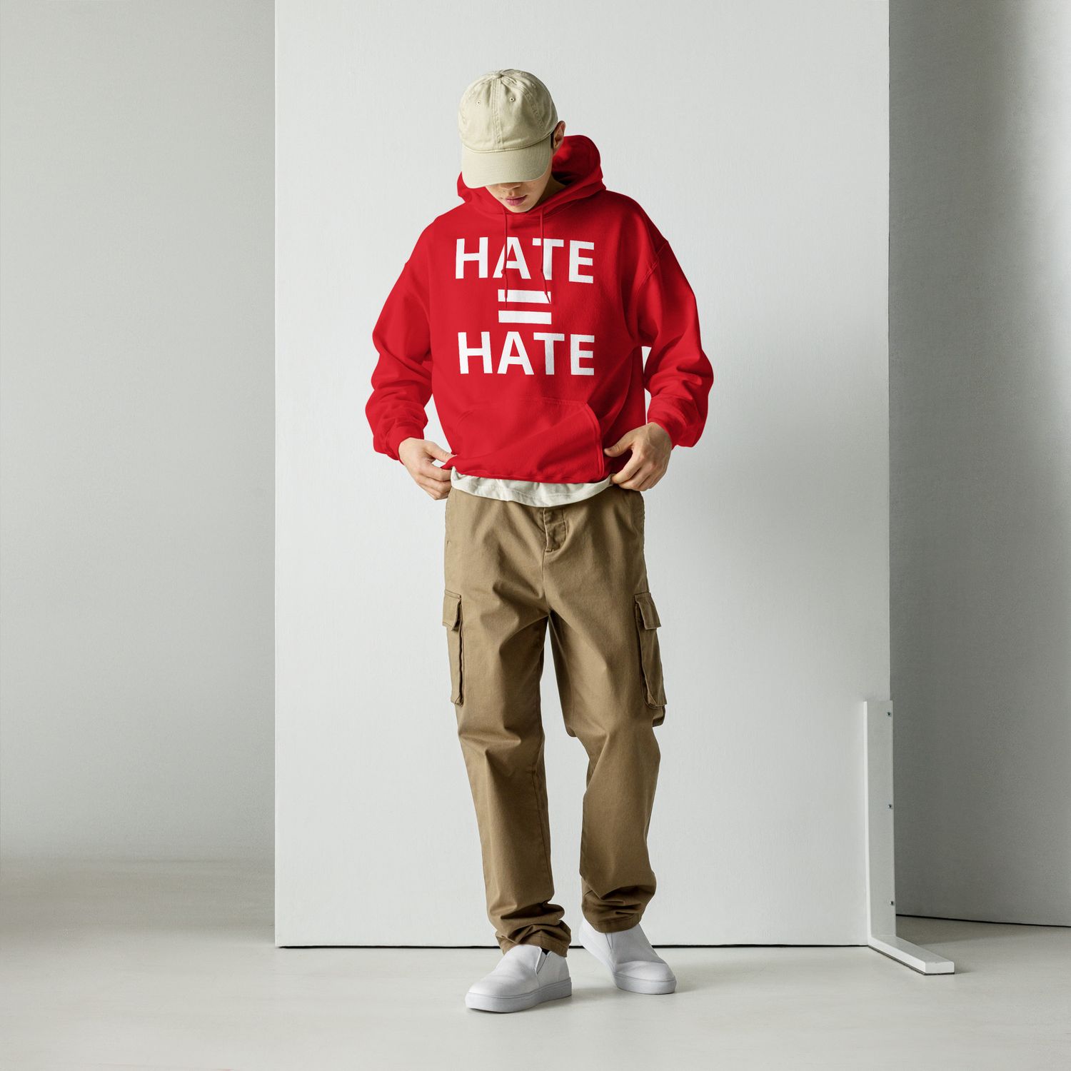Genderswag™️ Cuddle Cozy Hate 🟰 Hate Unisex Hoodie