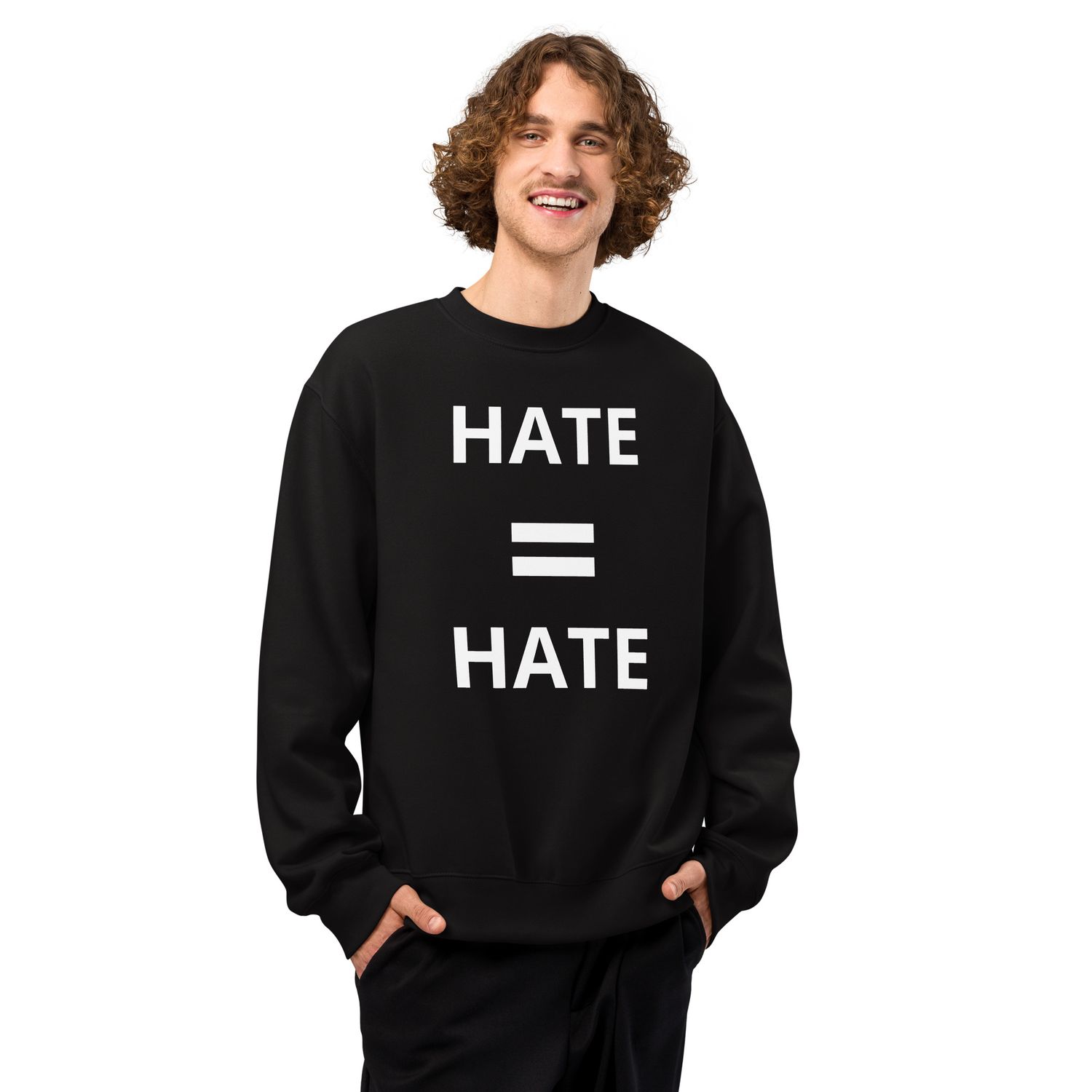 Genderswag™️ Hate 🟰 Hate Oversized heavyweight sweatshirt