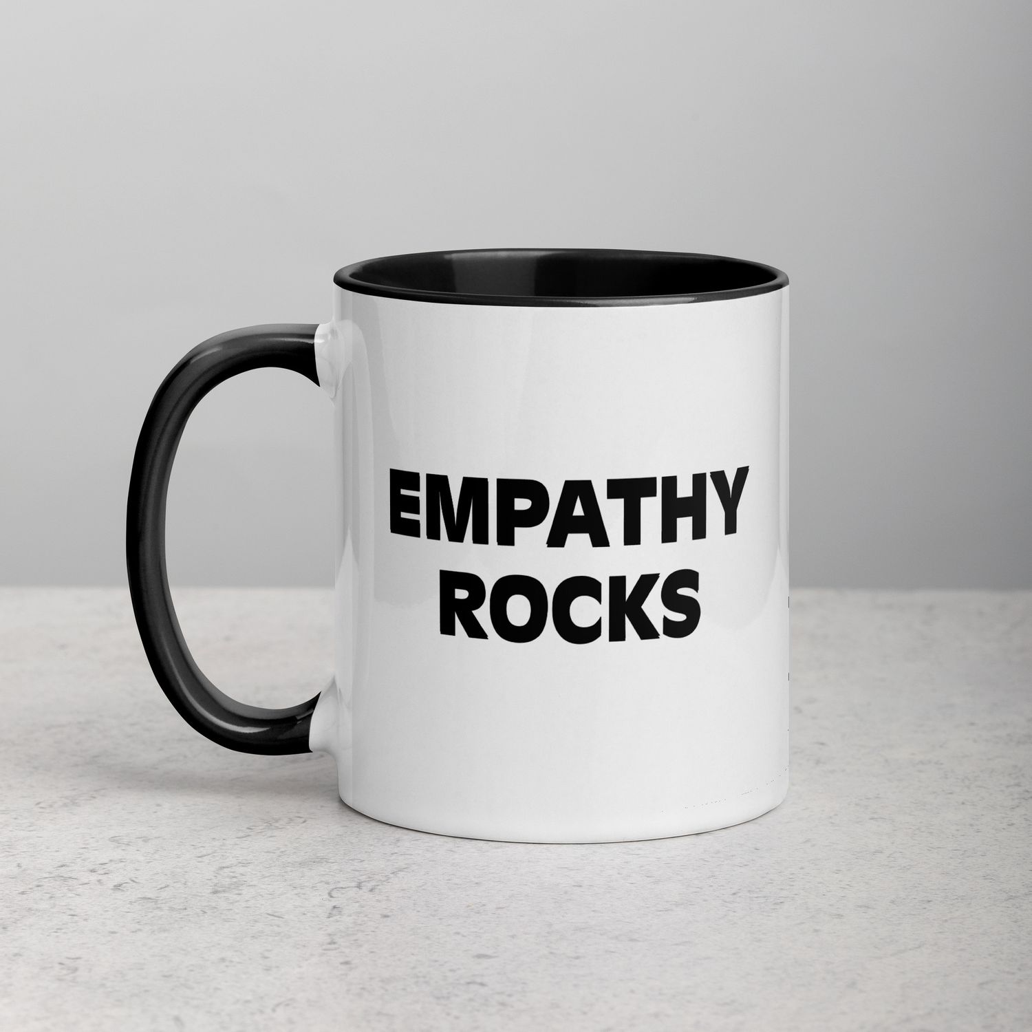 Genderswag™️ Empathy Rocks Mug with Color Inside