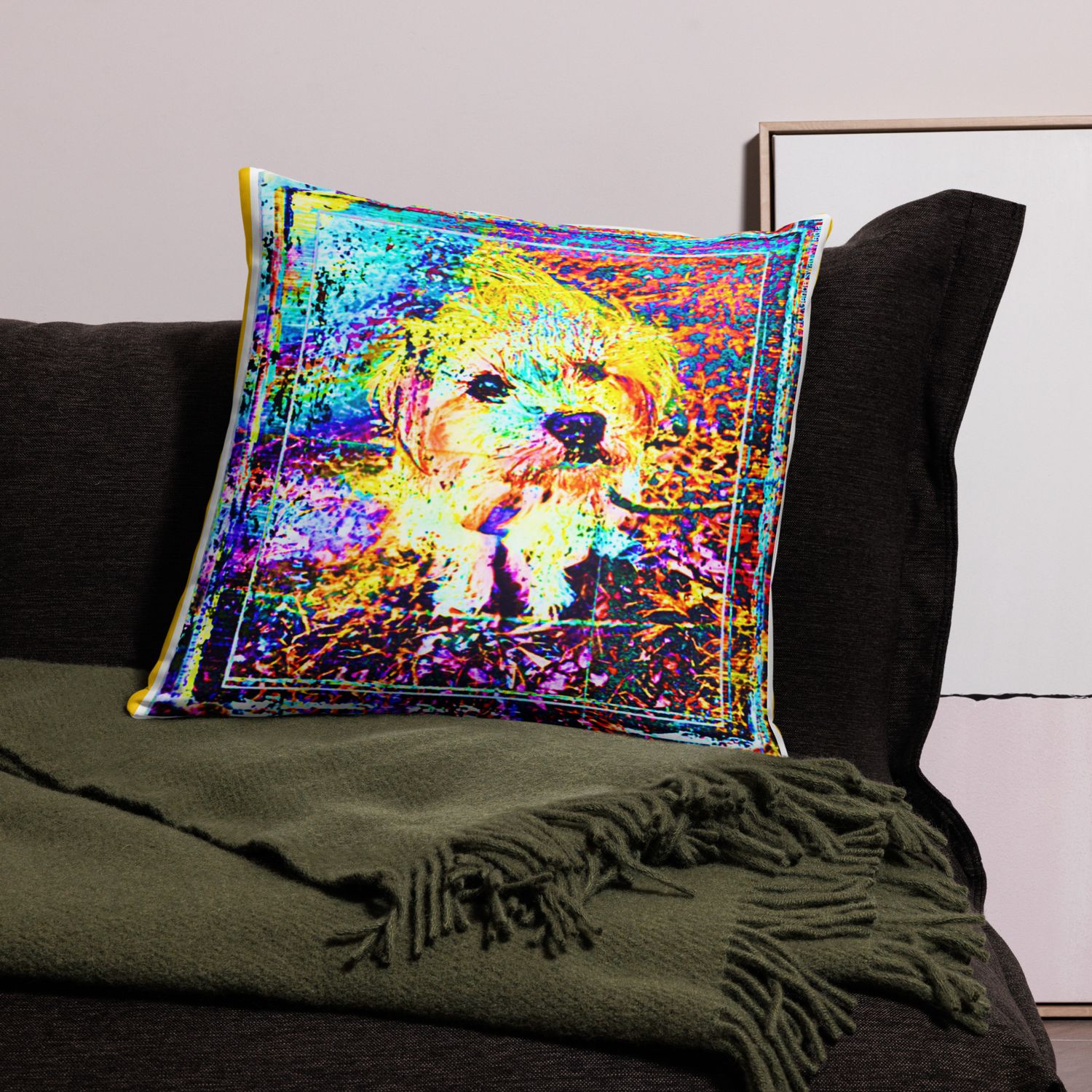 Playtime Puppy Throw Pillow