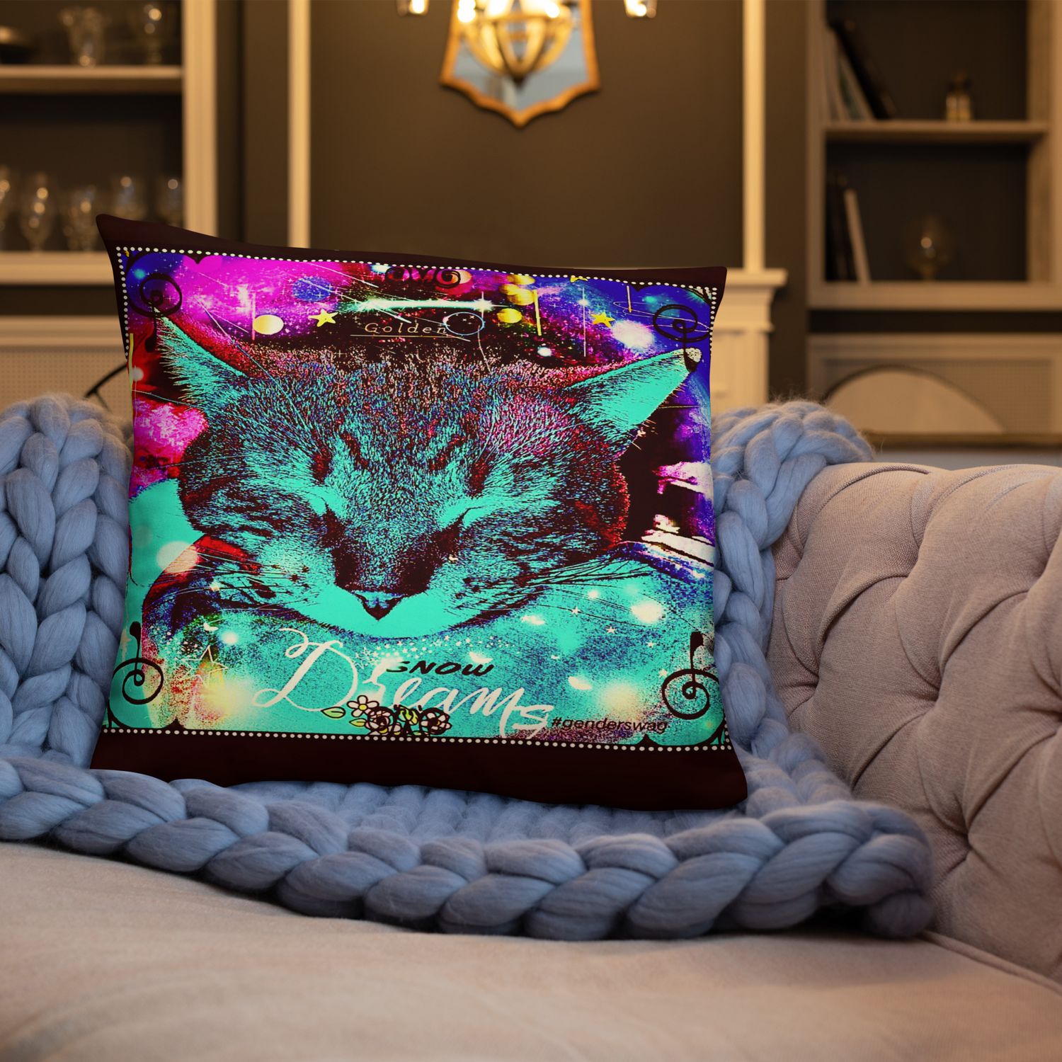 Snow Dreams Throw Pillow