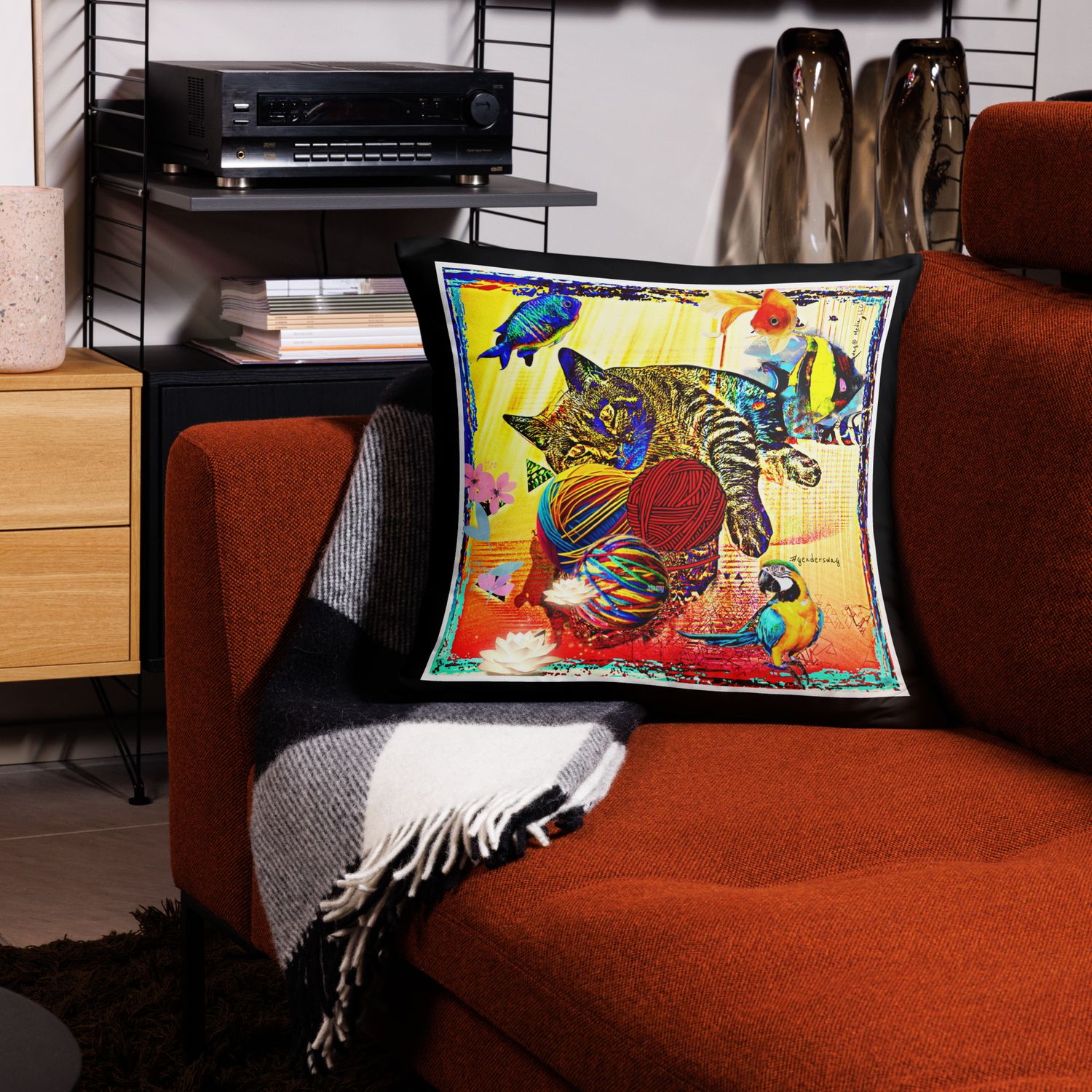 BENJI&#39;S PLAYGROUND Throw Pillow