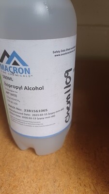 Isopropyl Alcohol (Isopropanol; IPA) 500mL