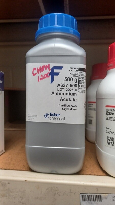 Ammonium Acetate 500g - BDH9204-500G