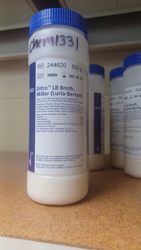 Difco LB Broth, Miller (Miller Broth) 500g