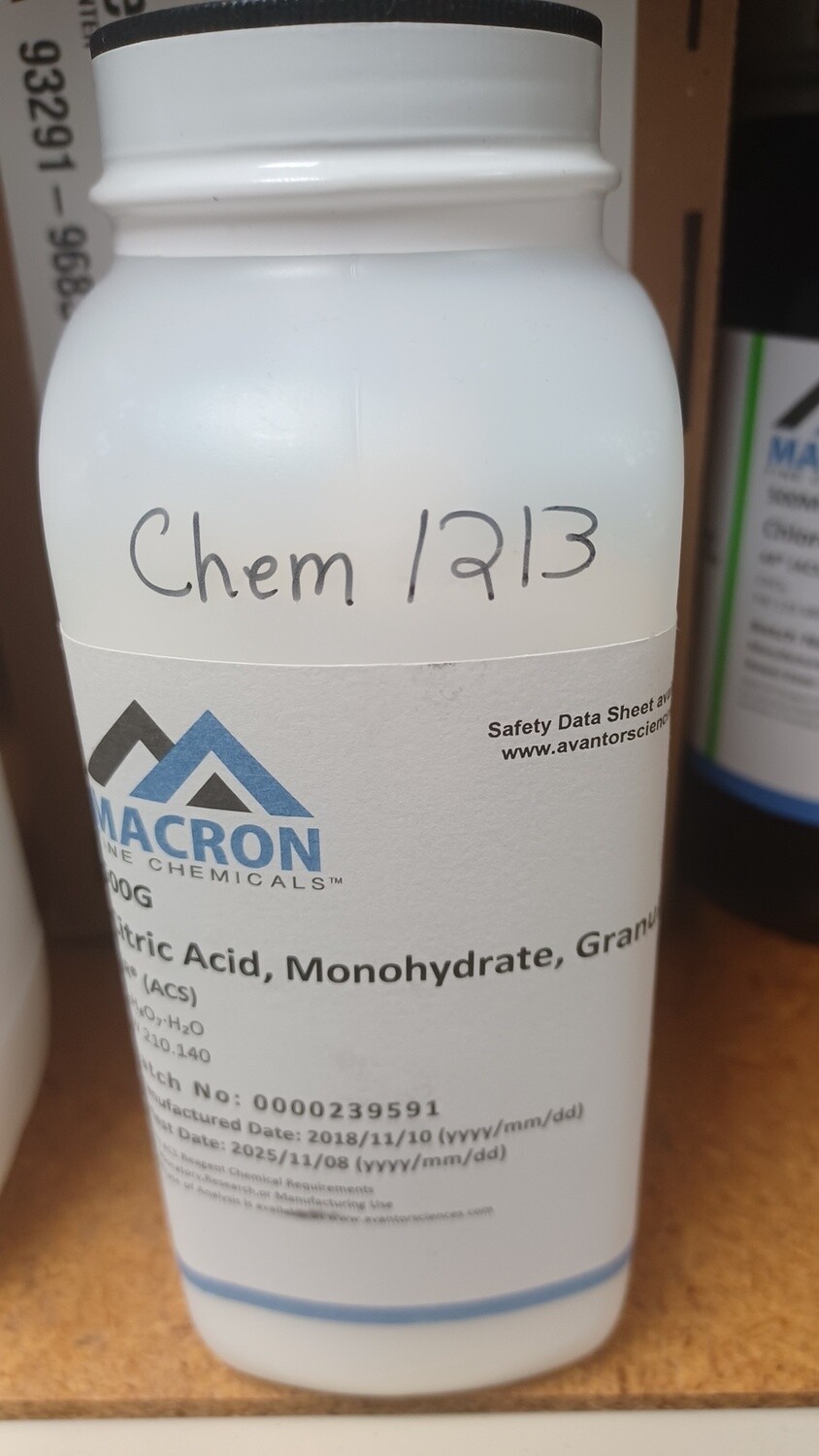Citric Acid Monohydrate 500g