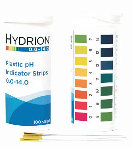 Micro Essential Lab Hydrion™ Spectral 0-14 Plastic pH Strips - 14-850-110